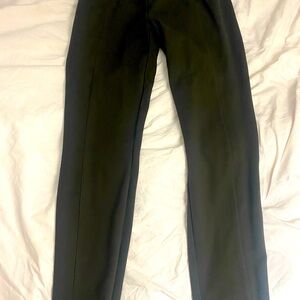 High waisted olive green pants